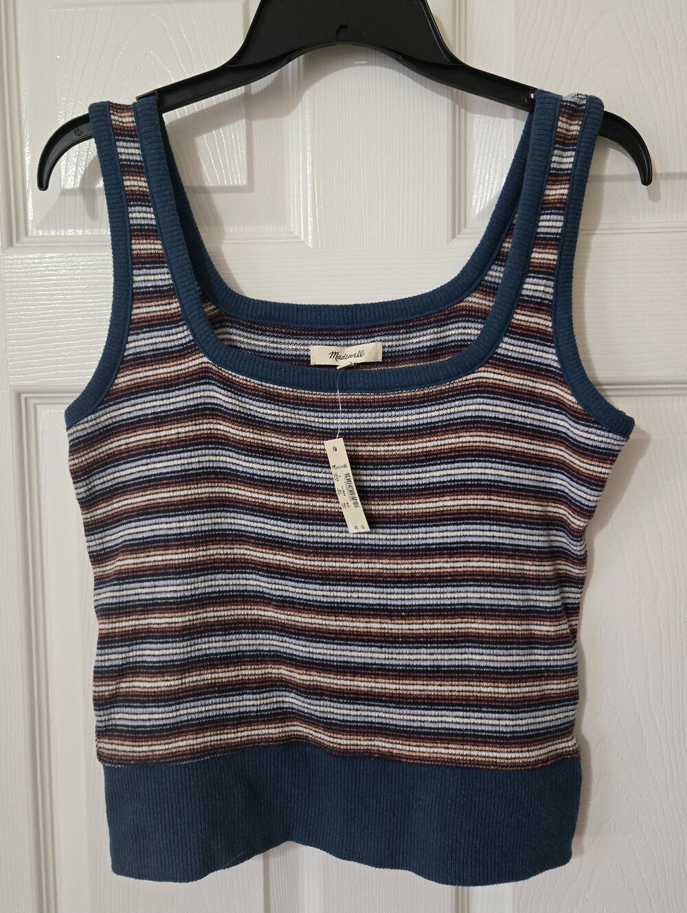 NWT Madewell Striped Tank, S